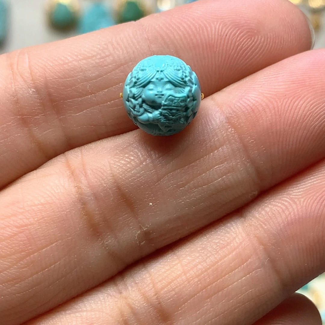 绿松石未镶嵌扎基拉姆10mm