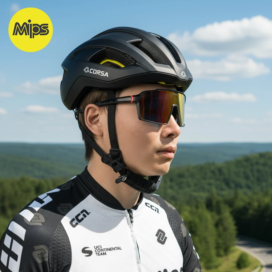 (仅限3单)CORSA mips骑行头盔公路自行车男女款透气大头围可戴