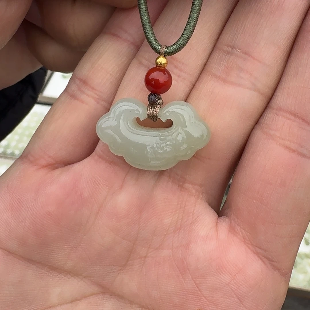 和田玉锁未镶嵌35孙姐青海料