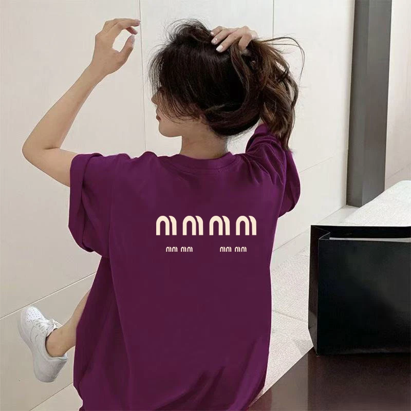 DY001-080夏季薄款新款韩版短袖女宽松上衣T恤-2