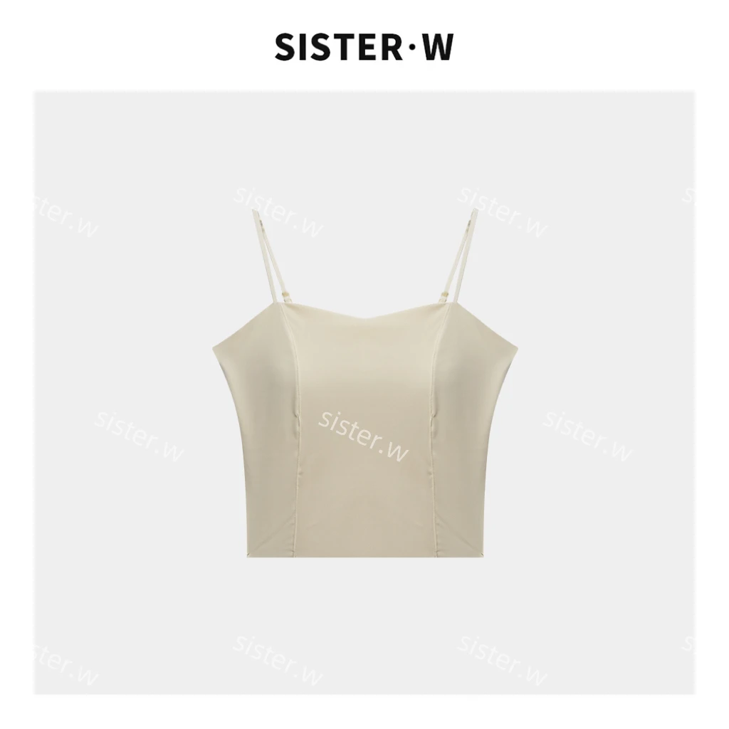 2025新款气质显瘦一体杯内搭吊带外穿美背  6078