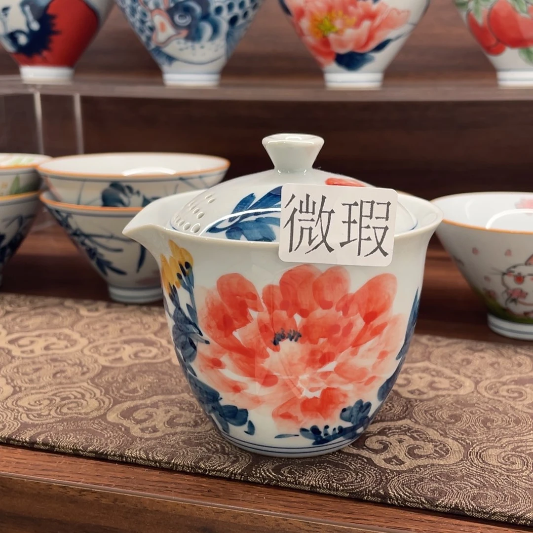 有瑕釉下彩纯手绘