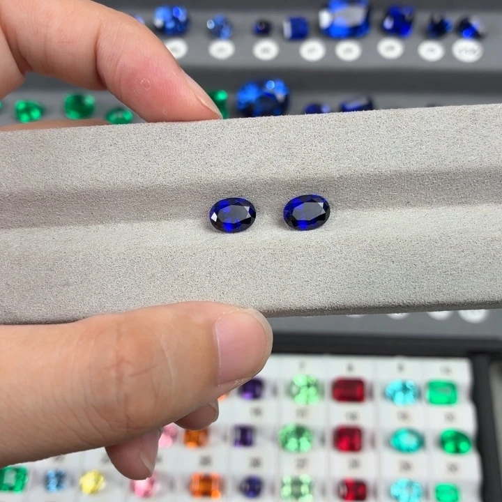 糖***店合成（培育）蓝宝石裸石3.61ct
