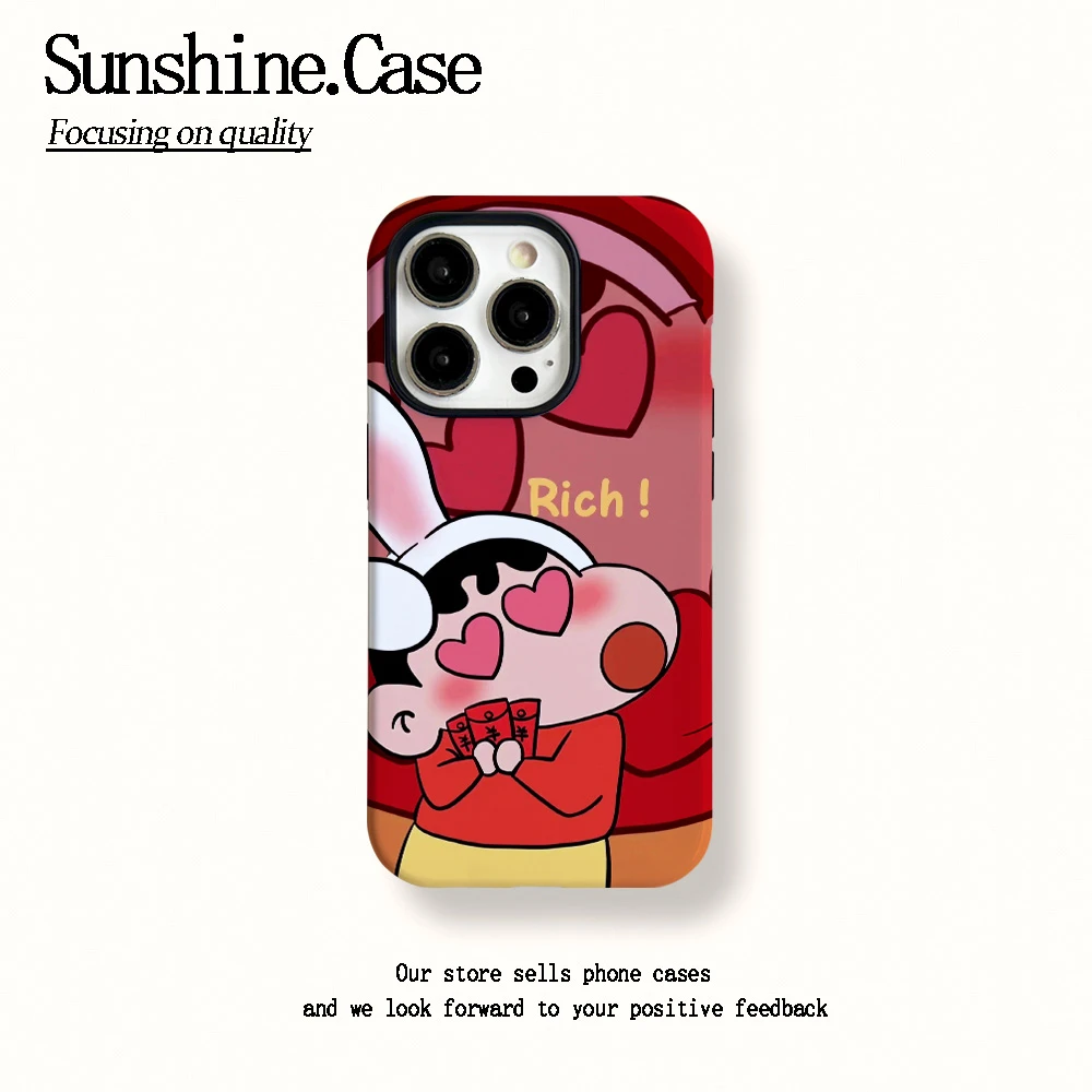 菲林二合一适用苹果华为vivo小米oppo手机壳发财小新16PRO/15