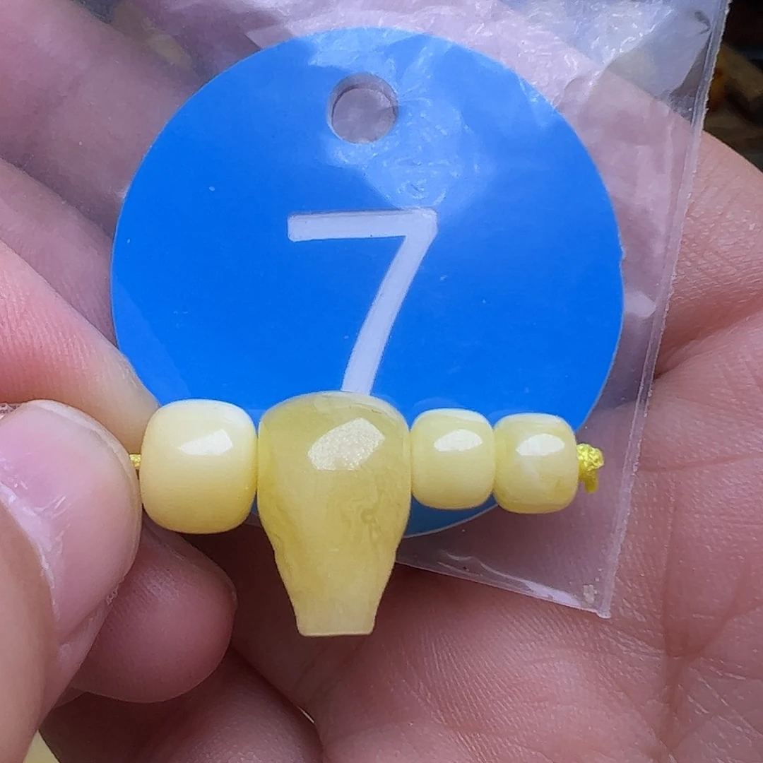 蜜蜡未镶嵌珠宝奇石配5-6mm串