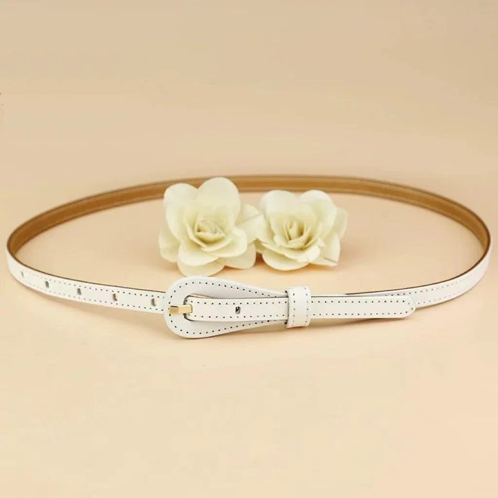 老吴的衣橱气质法式白腰带YD58