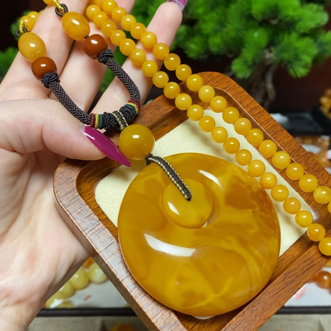 【闪购商品】蜜蜡颈饰未镶嵌项链