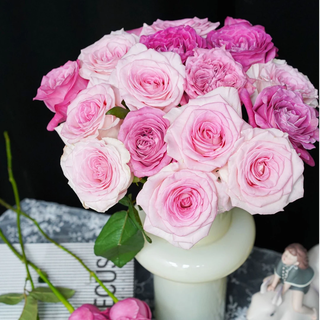 【洛神10枝+长相思10枝】50cm-55cm鲜花玫瑰顺丰包邮山东基地直发