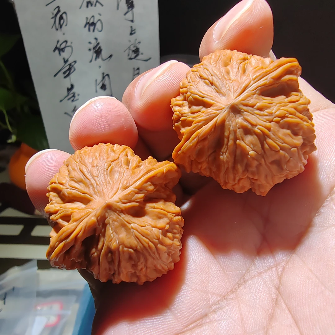 全品无修保真磨盘狮子头文玩核桃盘玩手把件纹理清晰上色快