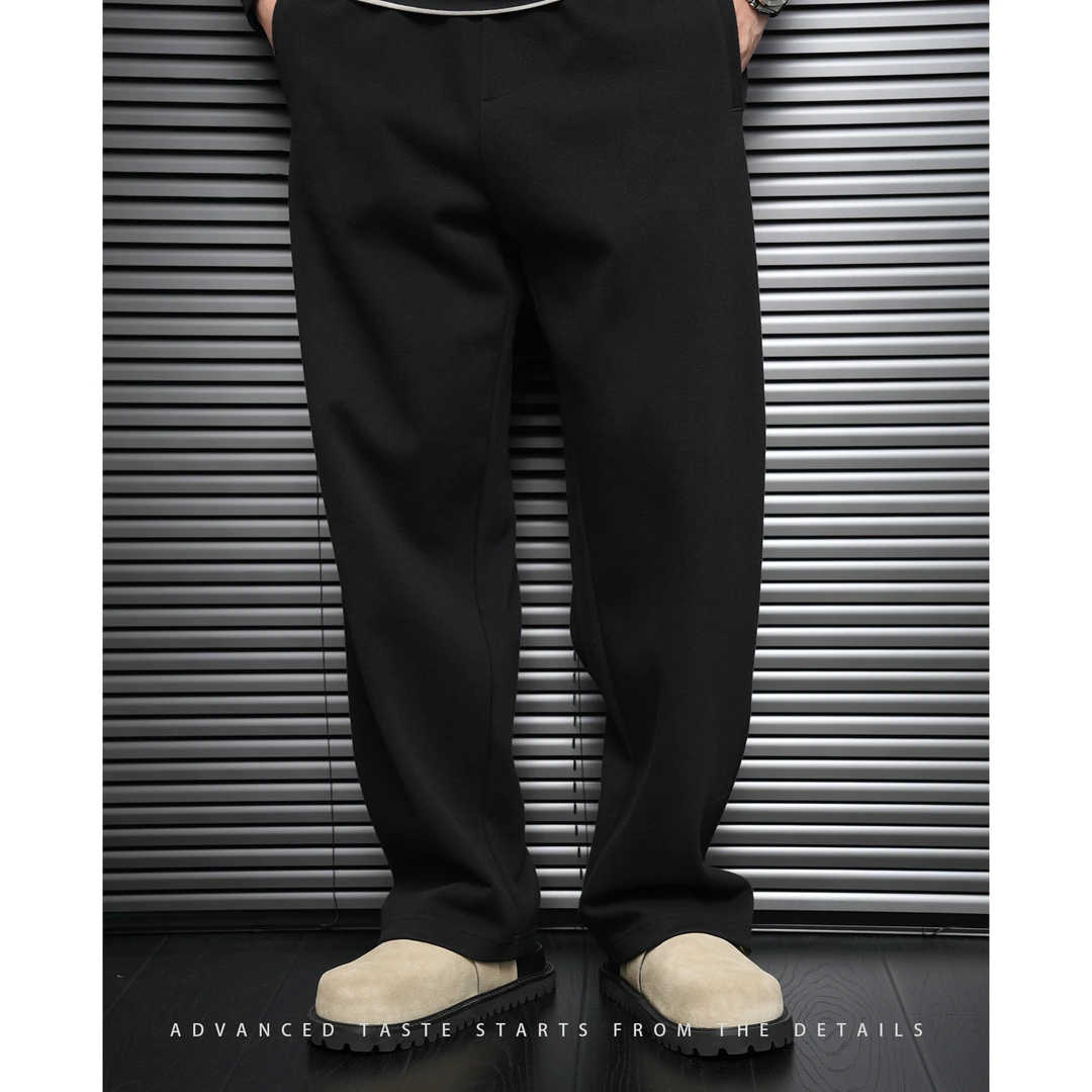 【大头叔叔】秋季重磅空气珠地棉抽绳松紧休闲裤DDK7032