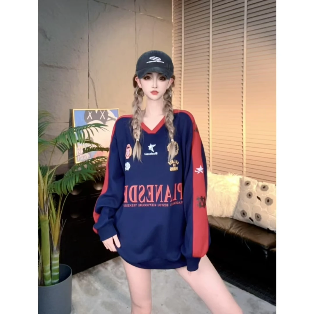 【INCC】2024秋冬新款加绒卫衣美式圆领设计感小众休闲上衣Y105