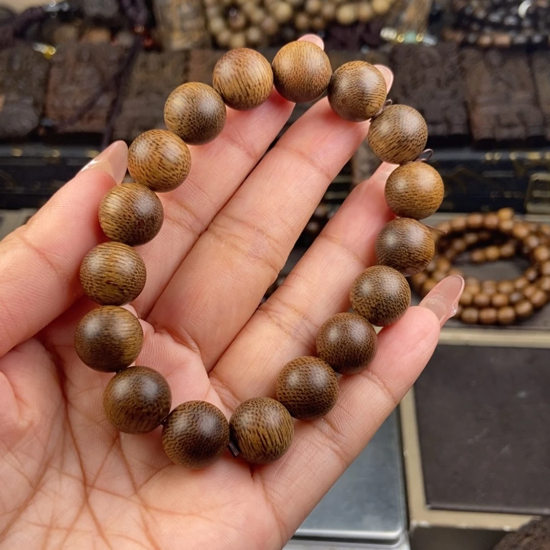 沉香手串观*越南芽庄白棋楠
