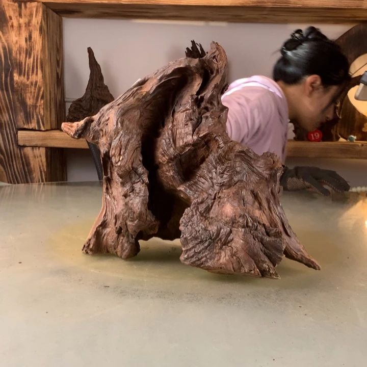 军***亮天然的云南紫柚木会黄水