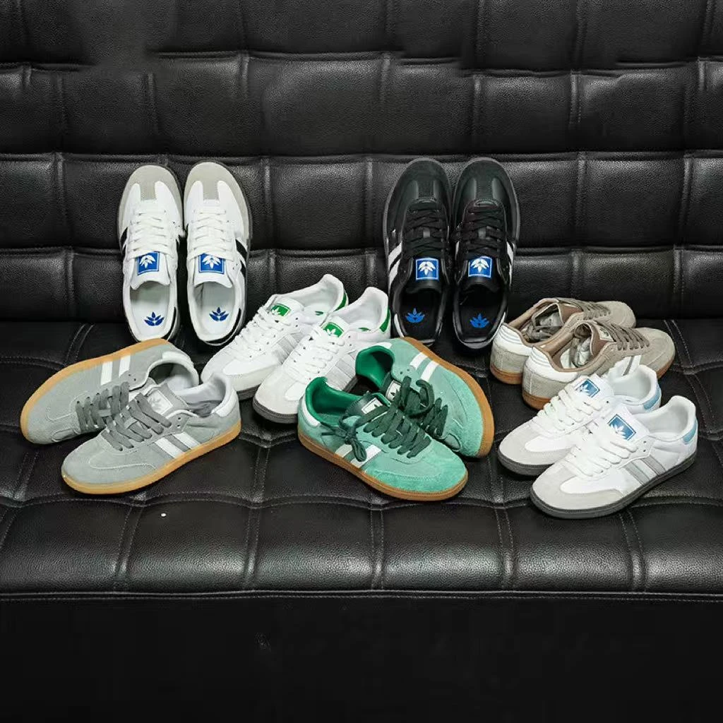 自主品牌！恶搞 五叶草复古经典男女生德训鞋板鞋T头鞋休闲鞋 008