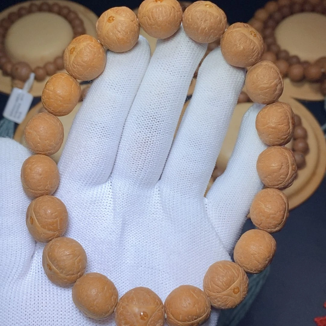 吊坠凤眼菩提17mm红皮龙眼微返油 手串18颗