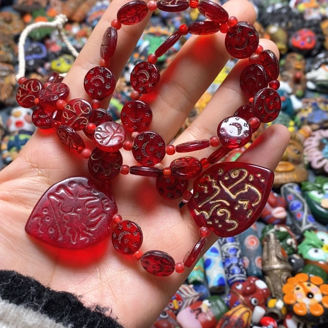 琉璃颈饰印度尼西亚链子
