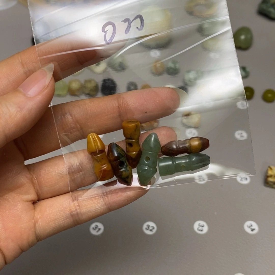 蛇纹石玉合金配饰0**0