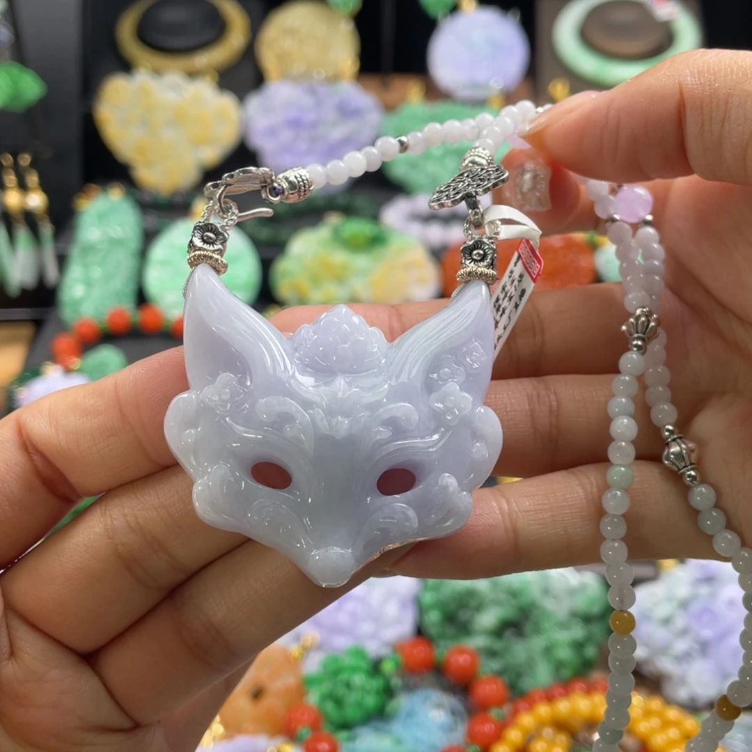 翡翠未镶嵌颈饰代编织