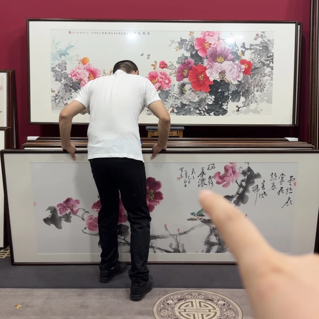 鹏***国画带框210/80尺寸