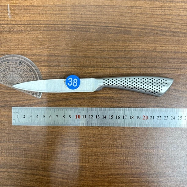 德国锋利水果刀家用不锈钢削皮刀学生宿舍用便携小刀带刀套瓜果刀