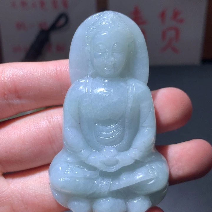 翡翠未镶嵌颈饰保真天然a货翡翠