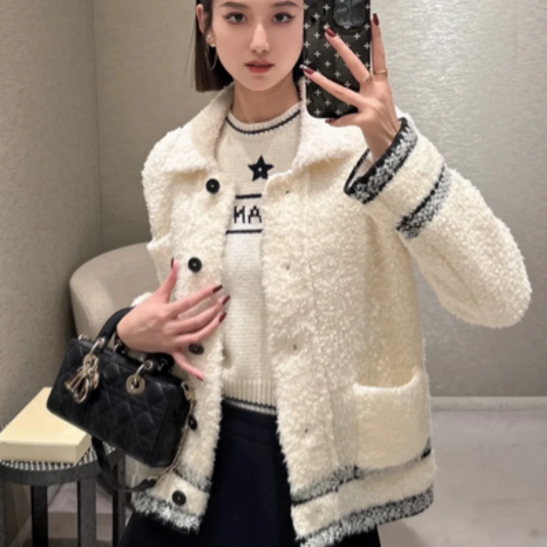 99新 DIOR/迪奥 单排扣长袖夹克开衫外套 米色