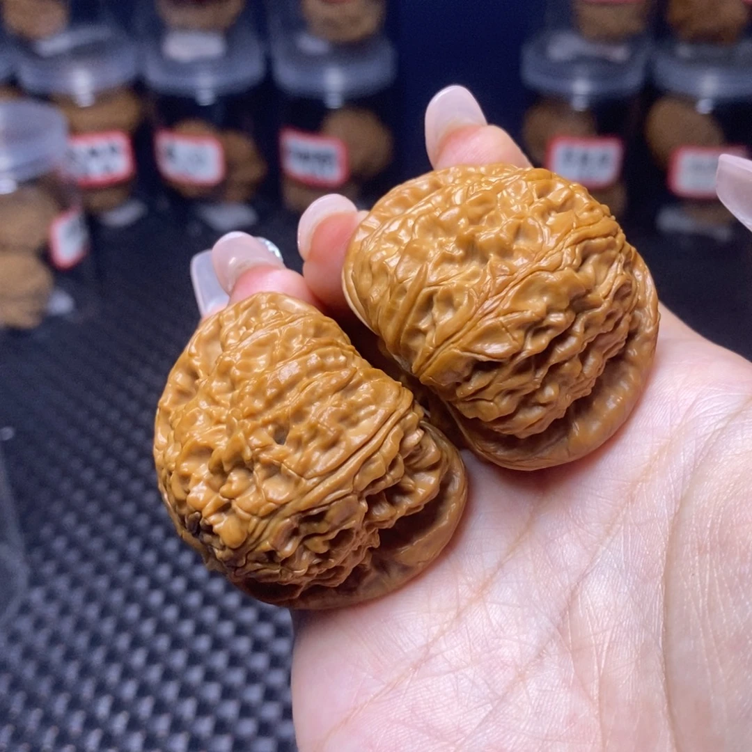 吊坠文玩核桃球白45