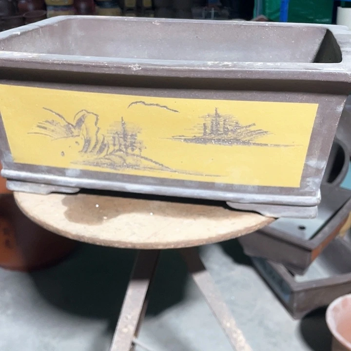 贰***年新品52黄色马槽花盆