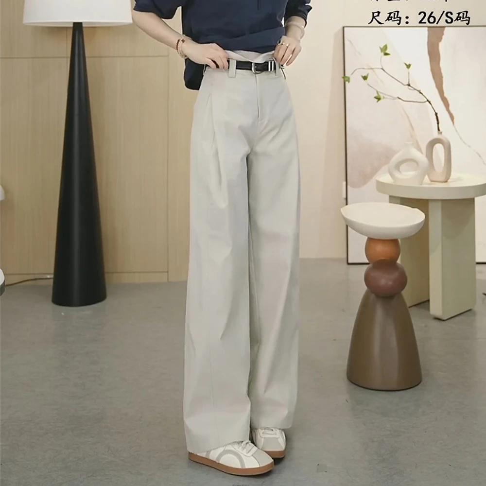 天丝棉A版风琴裤~夏季薄款休闲裤压褶显瘦阔腿裤时尚女裤子1475