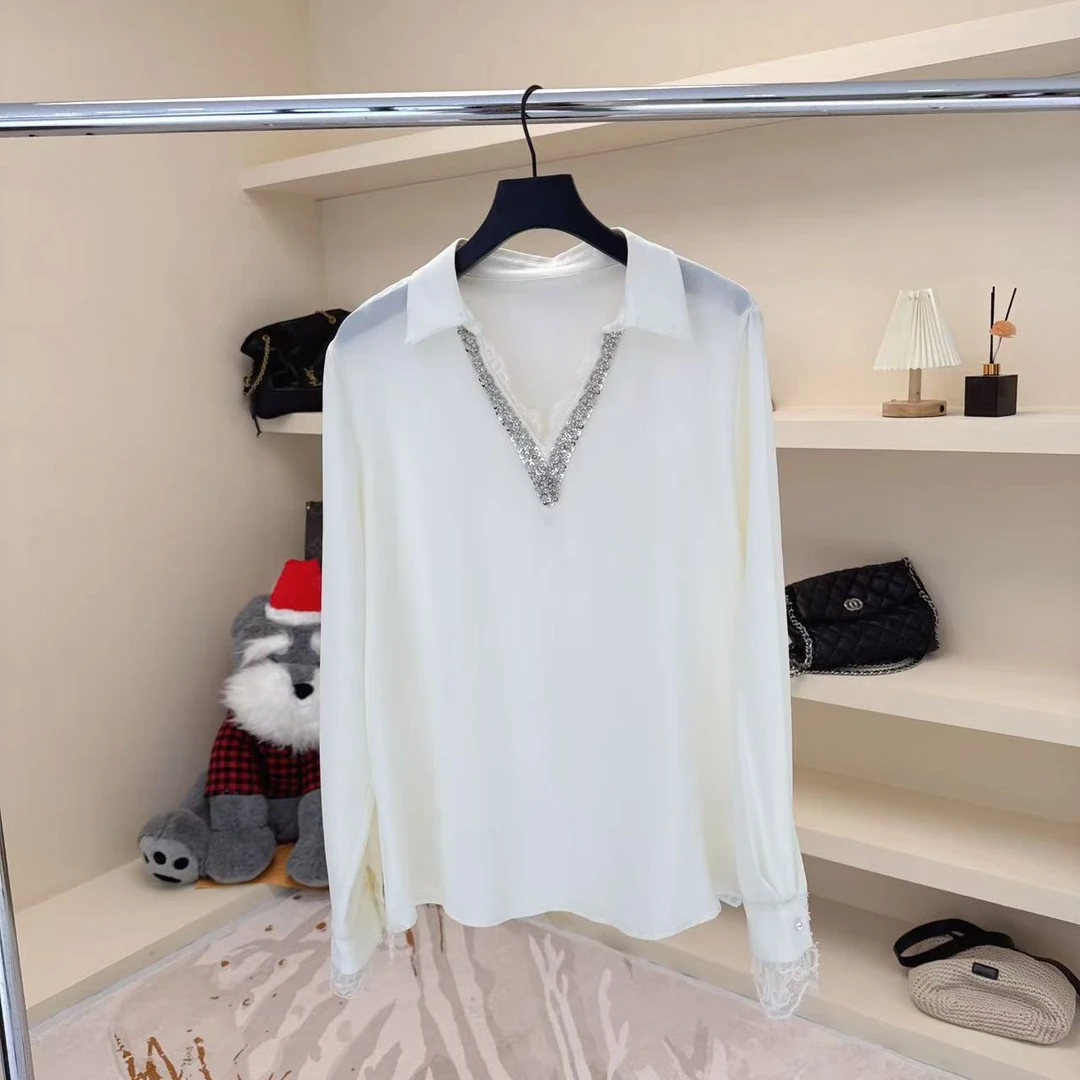 【文3524】  V领重工衬衫