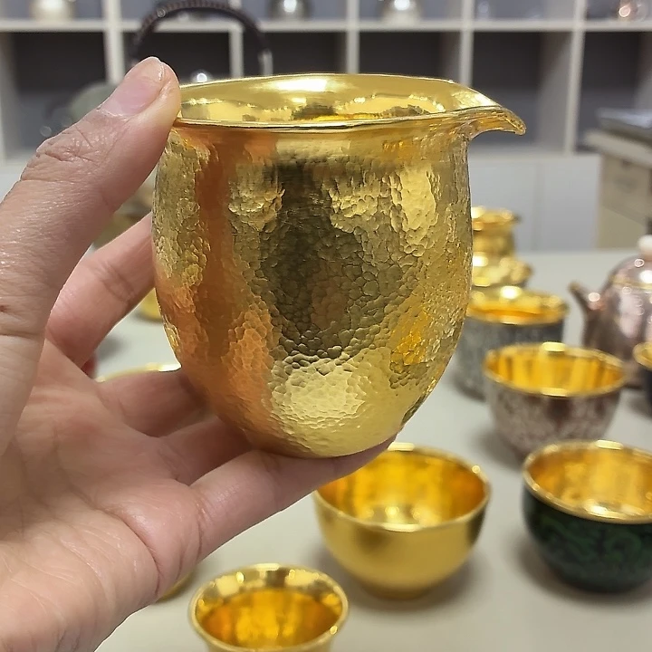 李小鹤里外金足金8克公道杯200毫升