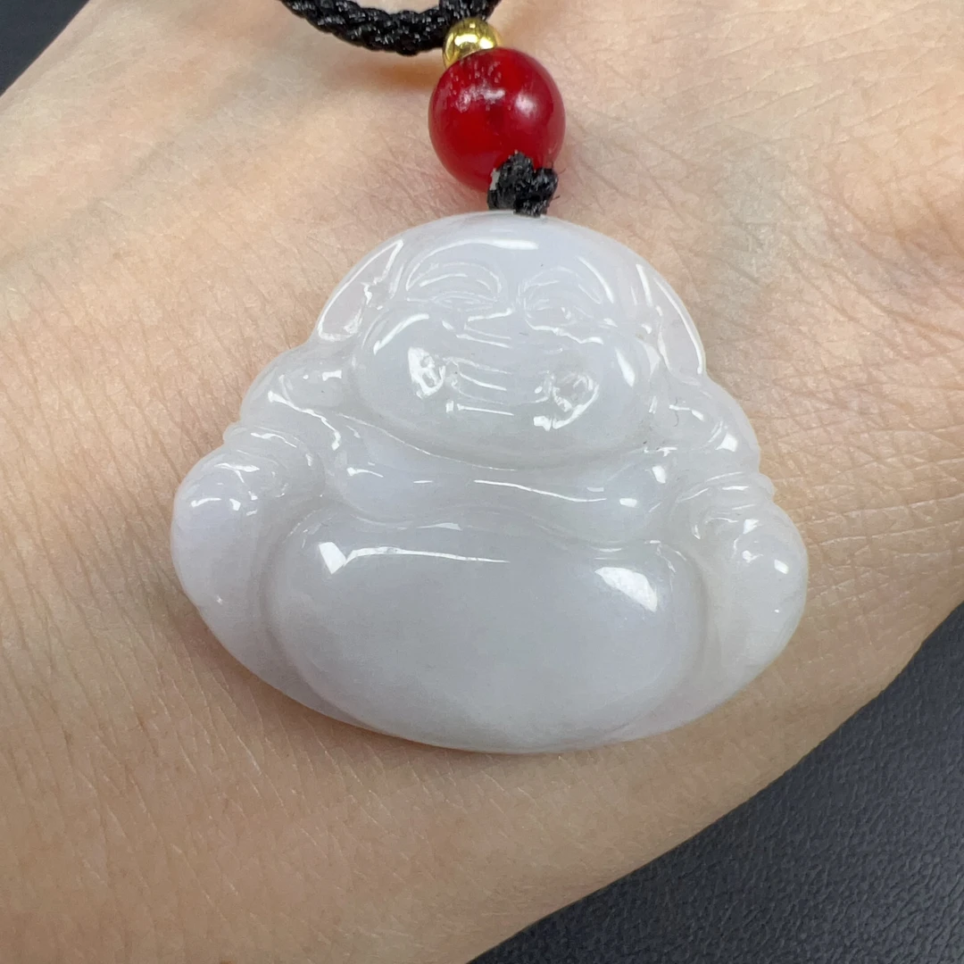 天然缅甸翡翠A货佛公