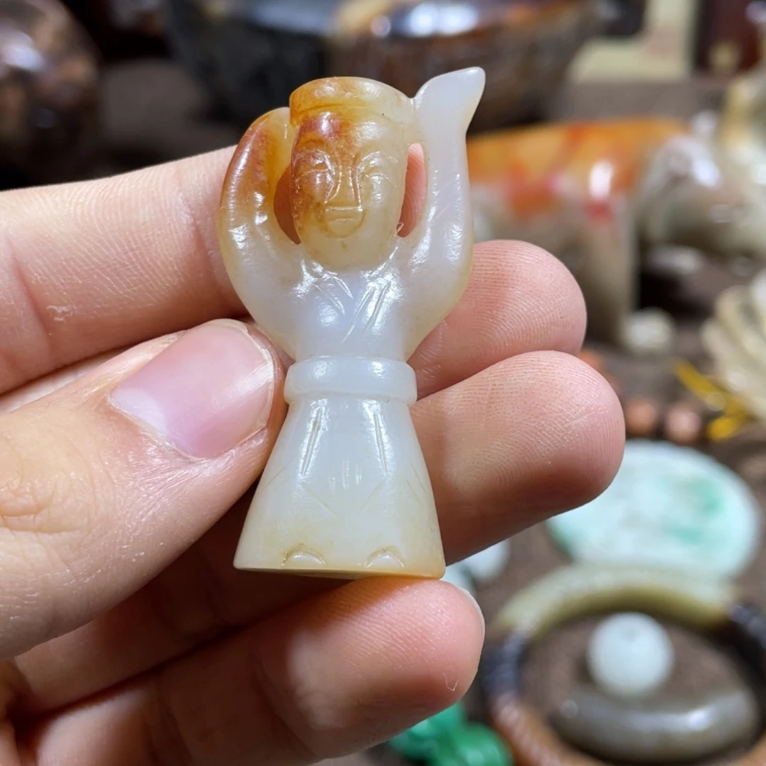 和田玉未镶嵌吊坠(不含链)岑*