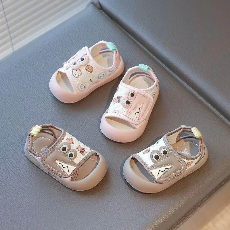 宝宝凉鞋男1一4岁婴儿软底学步鞋女夏季防滑儿童包头透气新款鞋子