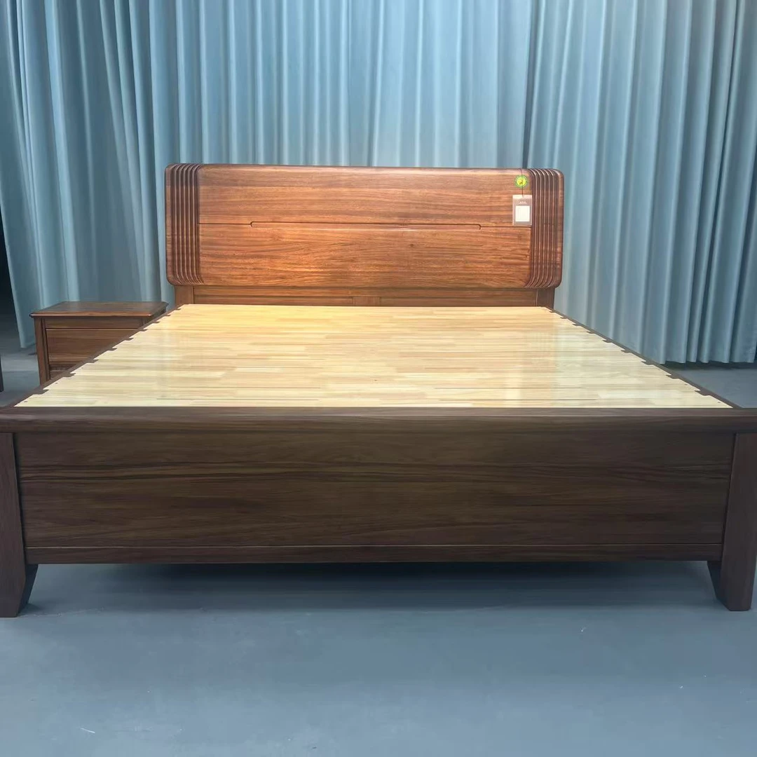 乌金木实木榫卯结构新中式双人床简约实用180cm*200cm