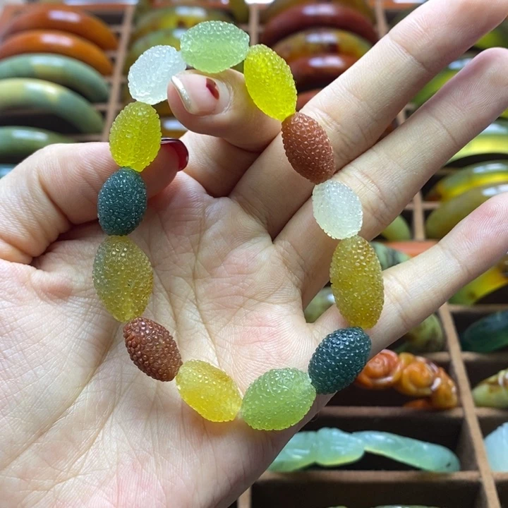 蛇纹石玉手链未镶嵌