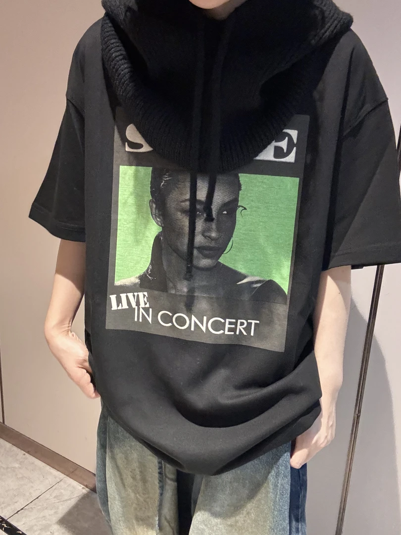 韩版卡通人物字母T恤