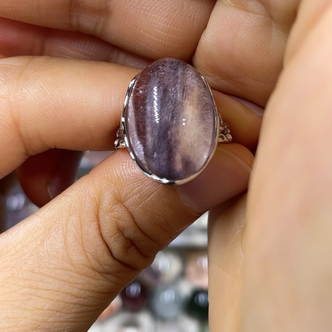 【闪购商品】水晶珠宝半成品银S925镶嵌戒指