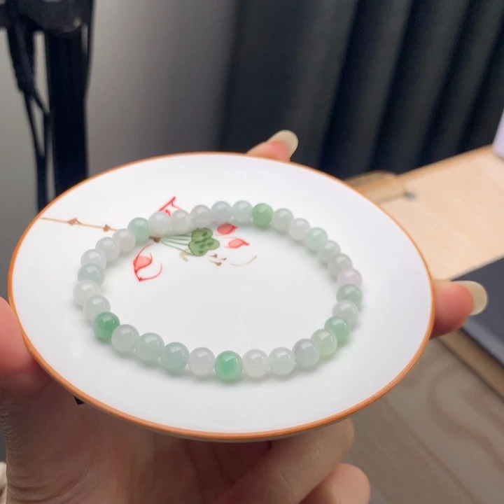 翡翠未镶嵌手链翡翠y906 卡5.6