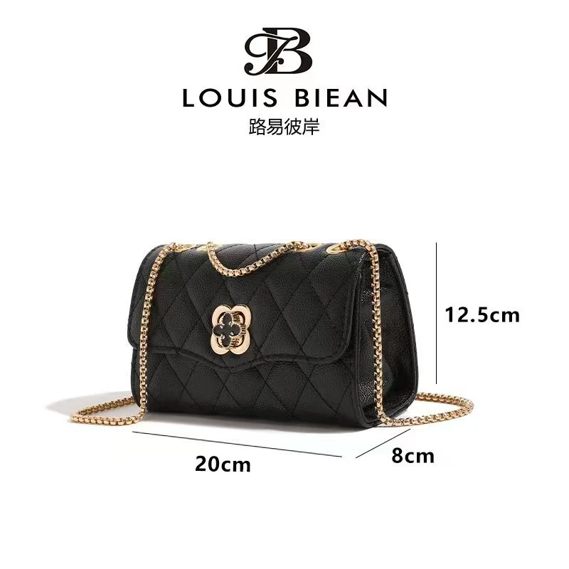 2024新款潮流时尚菱格链条包百搭四叶草单肩斜挎女包6033