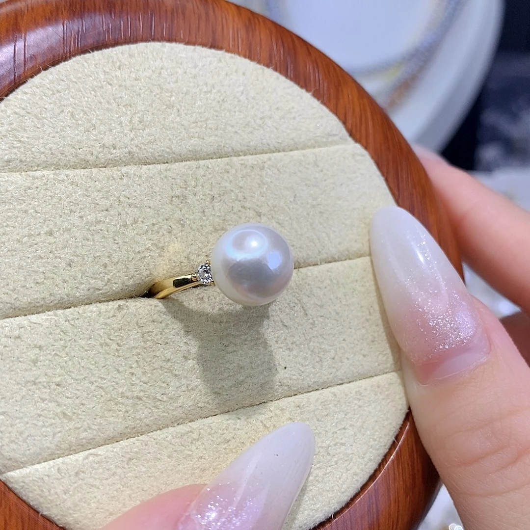 合金戒指淡水珍珠F