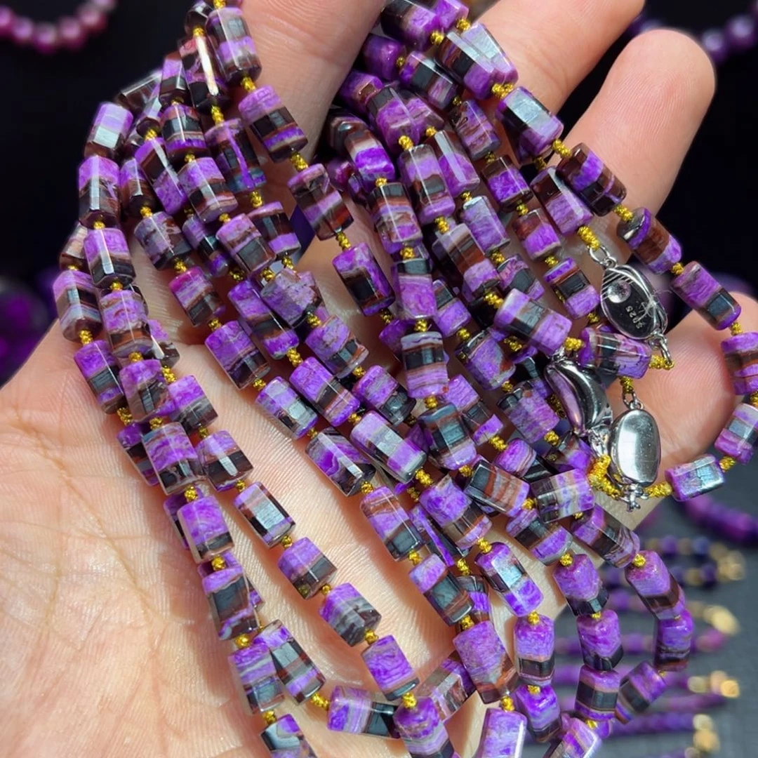 苏纪石（舒俱来）银S925镶嵌项链