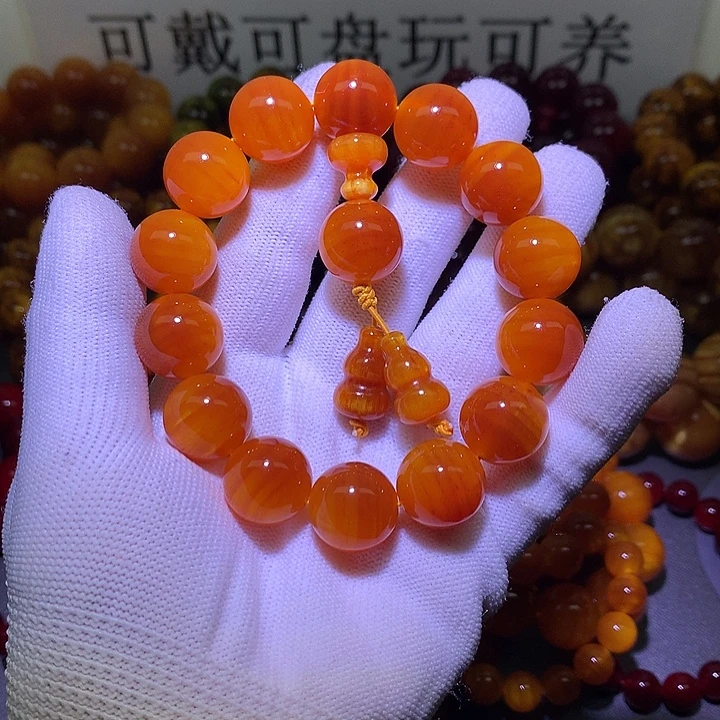 松木（琥珀木）手串/手链1.6 包浆高货
