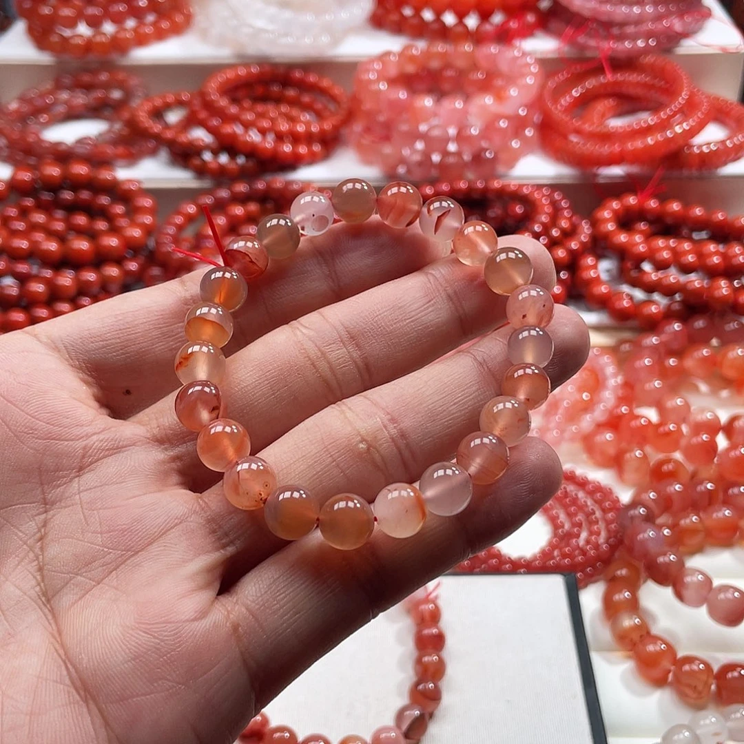 南红玛瑙未镶嵌手链