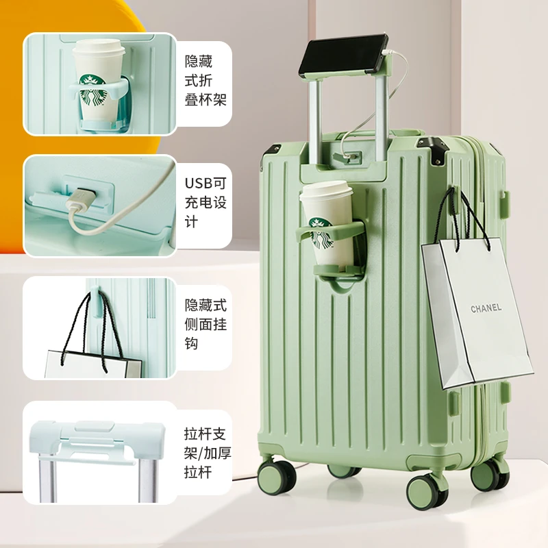 【未改价勿拍】旅行拉杆箱轻便学生网红拉链拉杆密码旅行箱加厚高档