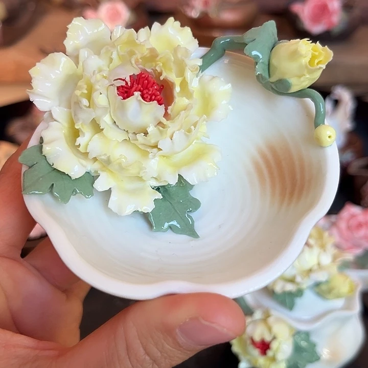 千玺造物牡丹茶杯