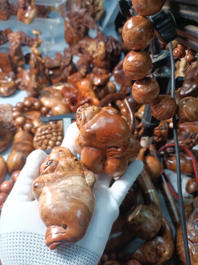 麻梨疙瘩火琉璃手把件