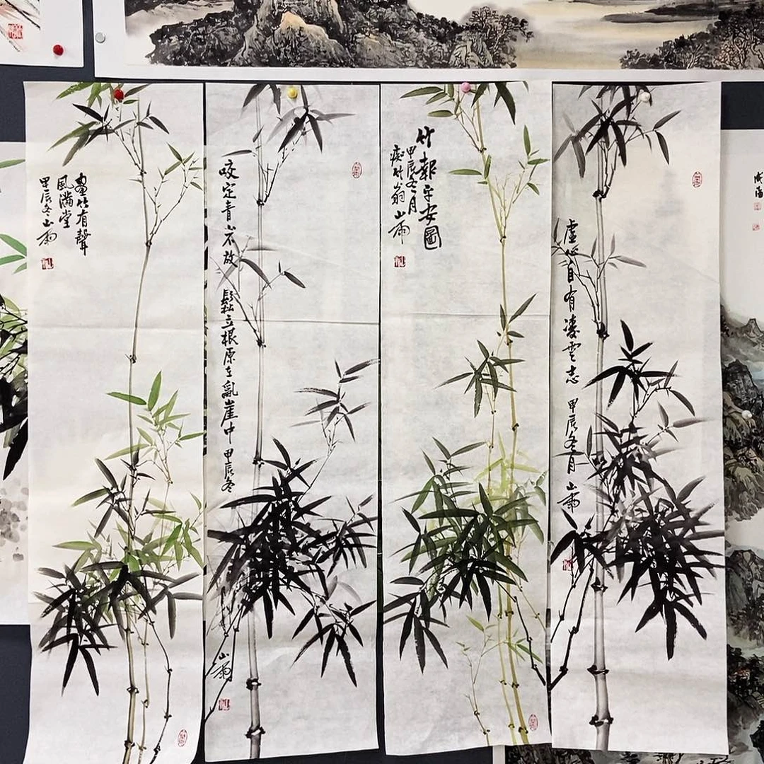 国画小****s吴山雨手绘作品欣赏34.138