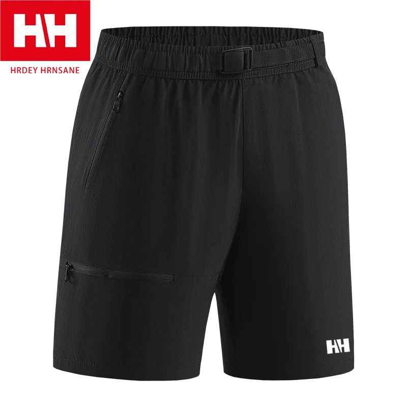 挪威HH海丽夏季男士冰丝速干短裤户外登山透气运动裤舒适休闲裤