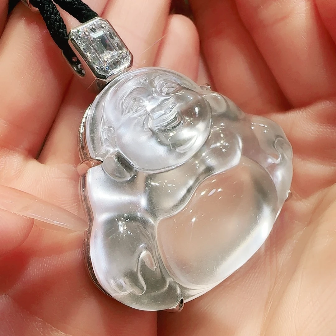 水***王未镶嵌吊坠石英质玉